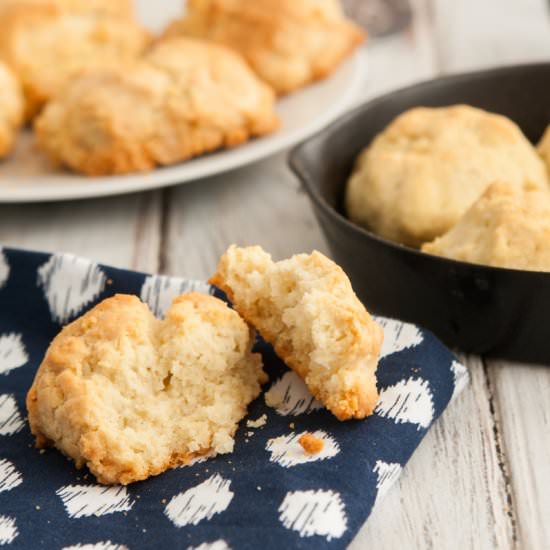 Gluten free Buttery Drop Biscuits