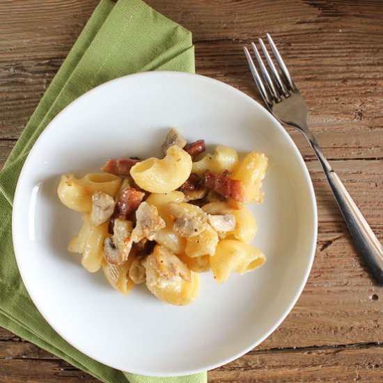 Creamy Baked Pancetta Macaroni