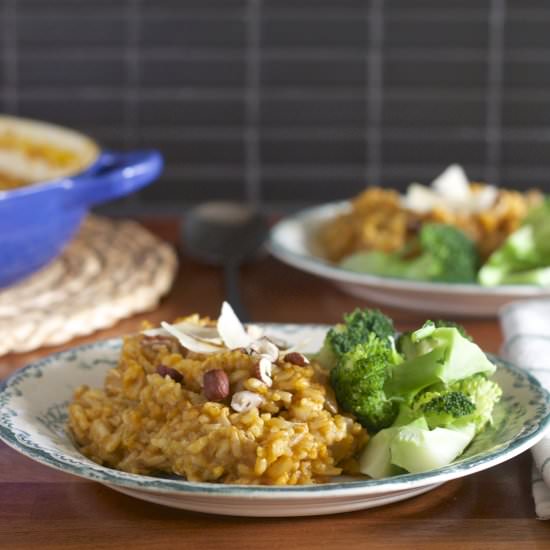 Baked Pumpkin Risotto