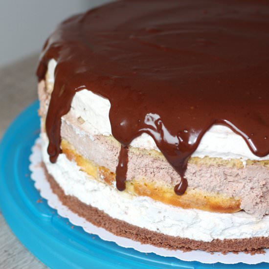 Banana and chocolate cake