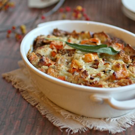 Butternut Squash Bread Pudding
