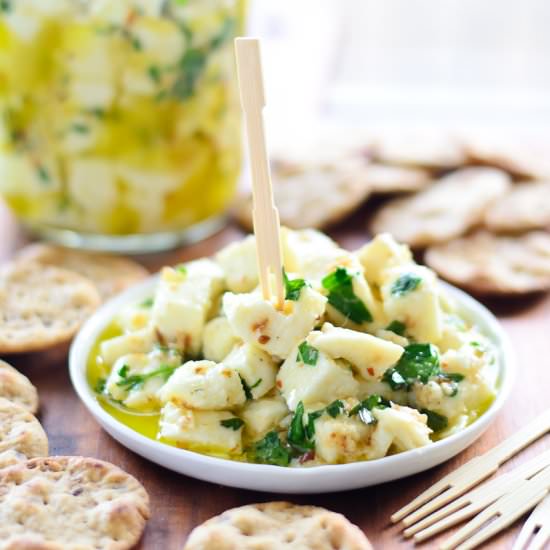 Marinated Mozzarella Bites