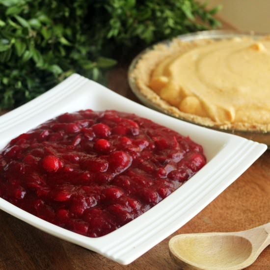 Quick Drunken Cranberry Sauce