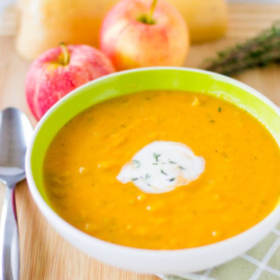 Butternut Squash and Apple Soup