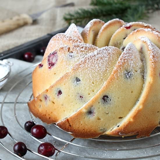 Cranberry & Buttermilk Bundt Cake