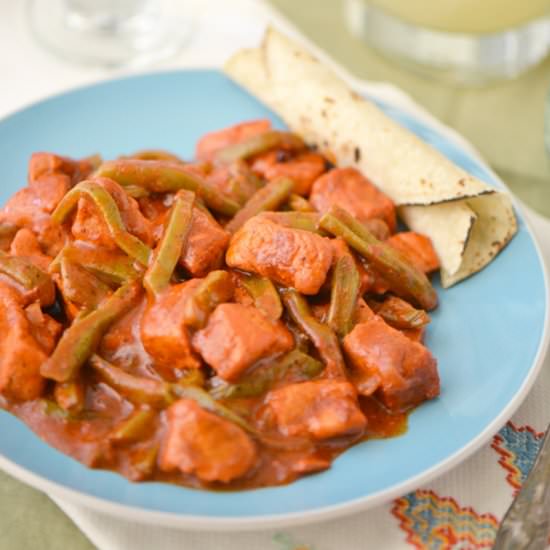 Achiote Pork with Cactus Strips