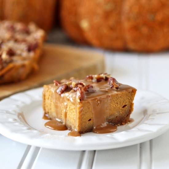Pumpkin Toffee Pecan Bars