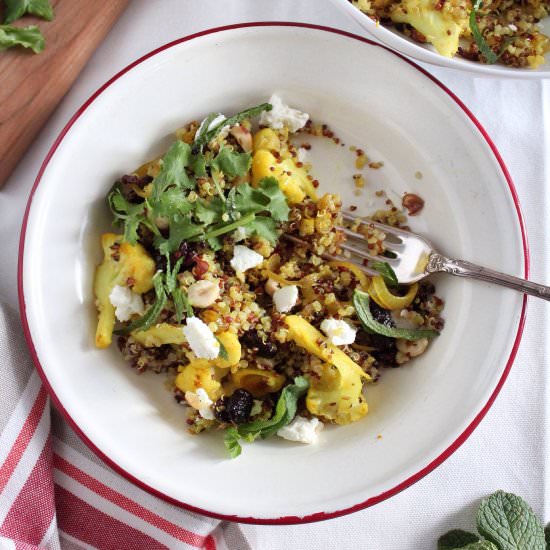 Warm Quinoa & Cauliflower Salad