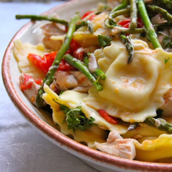 Skillet Chicken & Ravioli