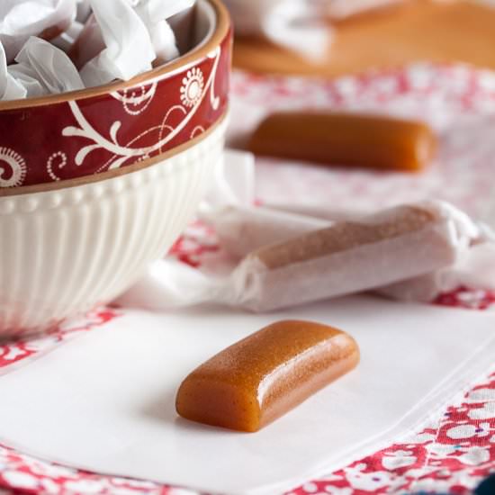 apple cider caramels