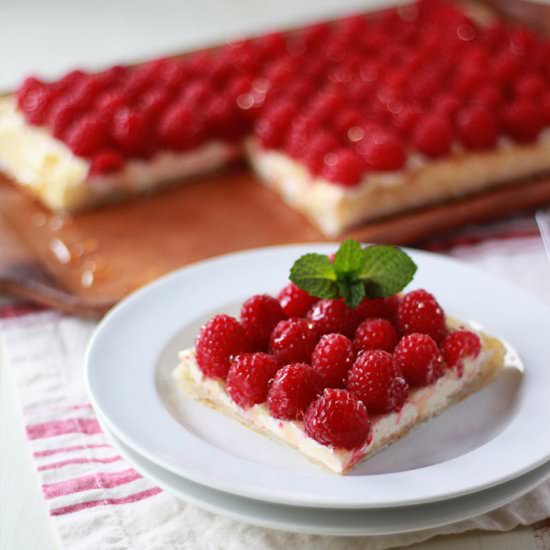 Raspberry Puff Pastry Tart