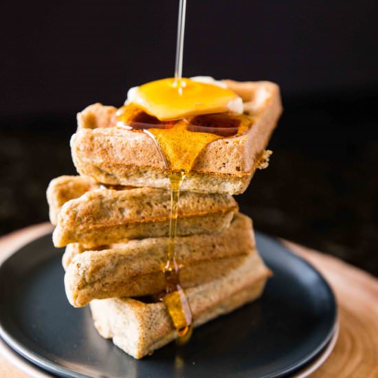 Millet and Oat Blender Waffles