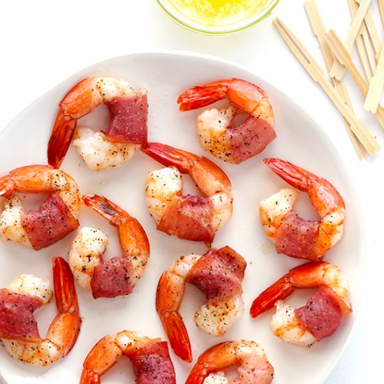 Easy Prosciutto-Wrapped Shrimp