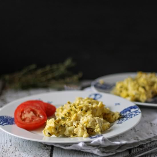Leftover Herb Breakfast Scrambler