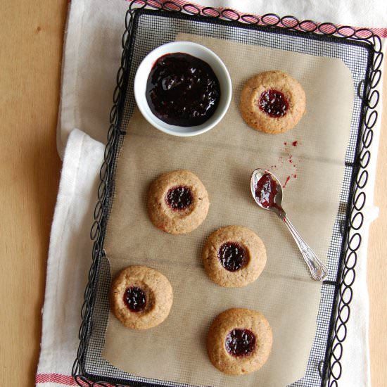 Whole Wheat Thumbprint Cookies