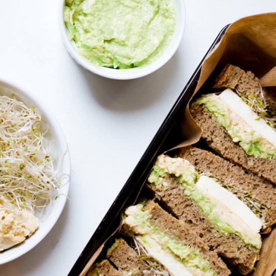 Avocado and Chickpea Sandwiches
