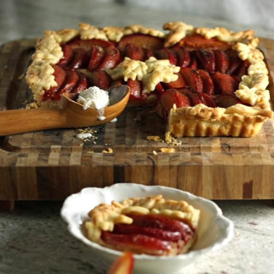 Plum-Almond Tart