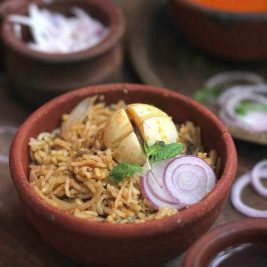 Indian Style Egg Biryani