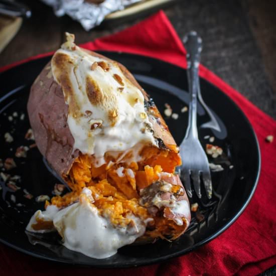 Maple Meringue Sweet Poatoes