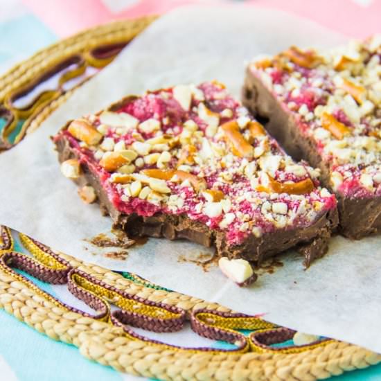 Raspberry Chocolate Freezer Bars