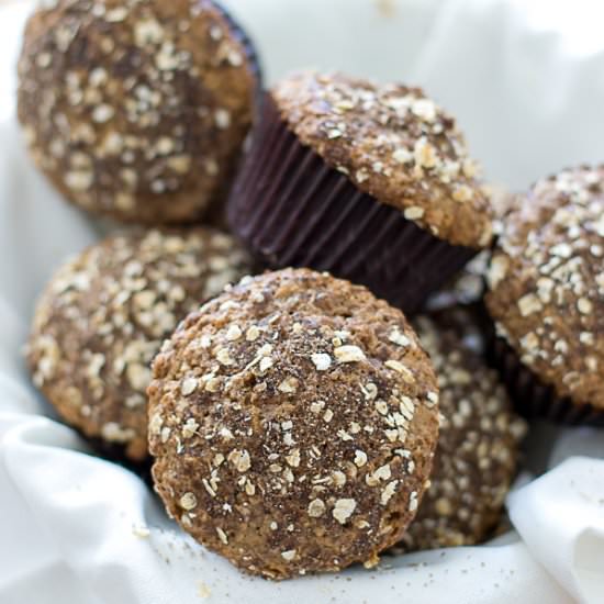 100% Wholegrain Oat Muffins