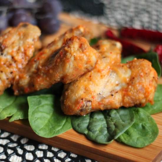 Peach Chili Chicken Wings