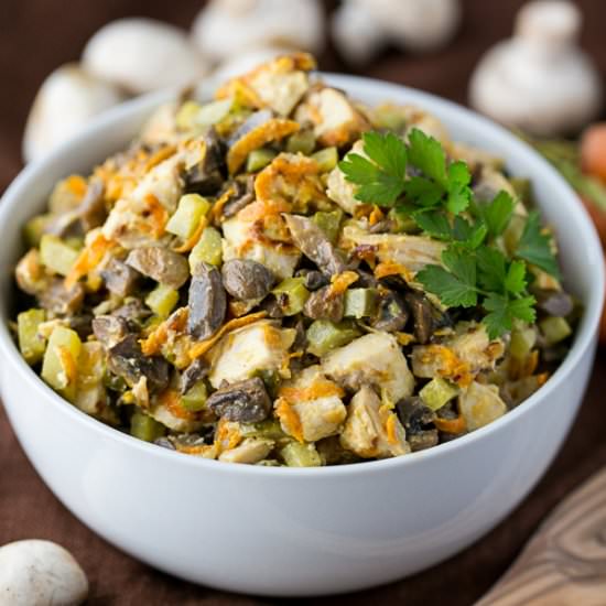 Chicken and Mushroom Wedding Salad