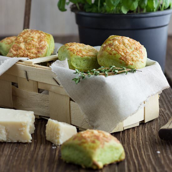 Scones with Basil, Thyme & Parmesan
