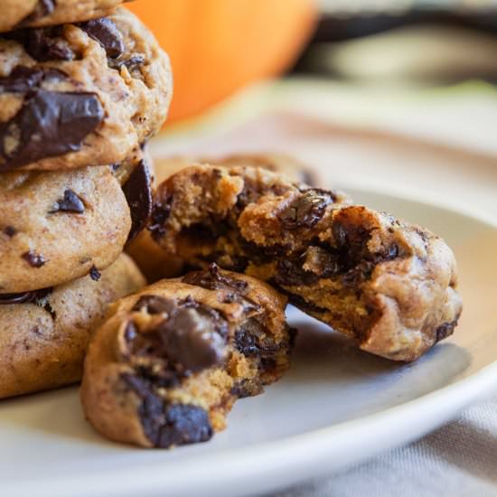 Pumpkin Chocolate Chip Cookies