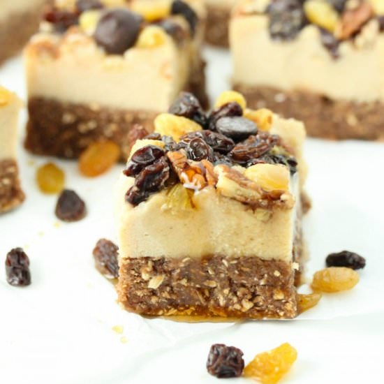 No bake raisin cheesecake- Vegan