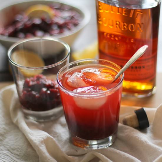 Cranberry Sauce Bourbon Cocktail