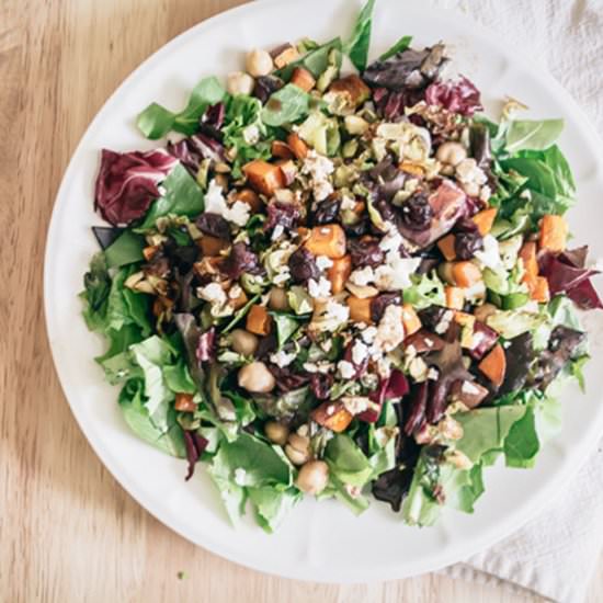 Sweet Potato and Brussels Salad