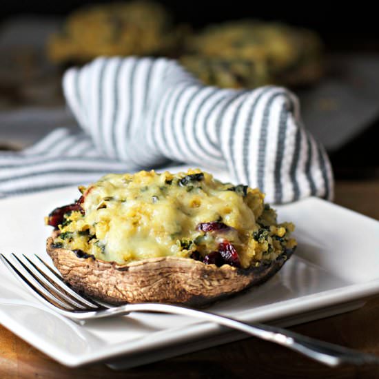 Kale & Quinoa Portobello Mushrooms