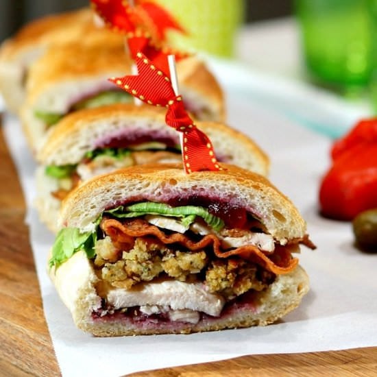 Thanksgiving Leftovers Sandwich