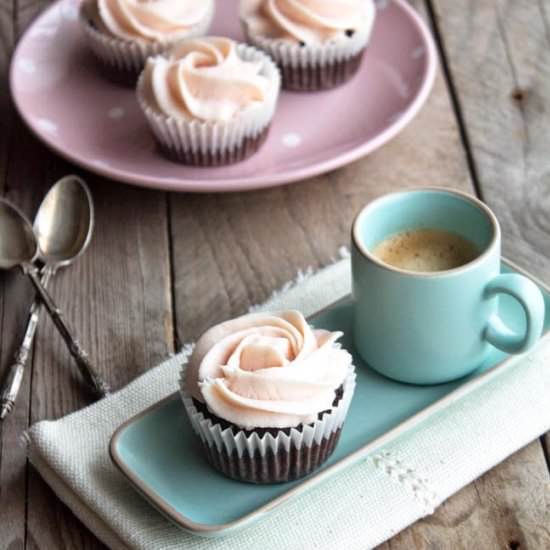 Gluten Free Beet & Choco Cupcakes