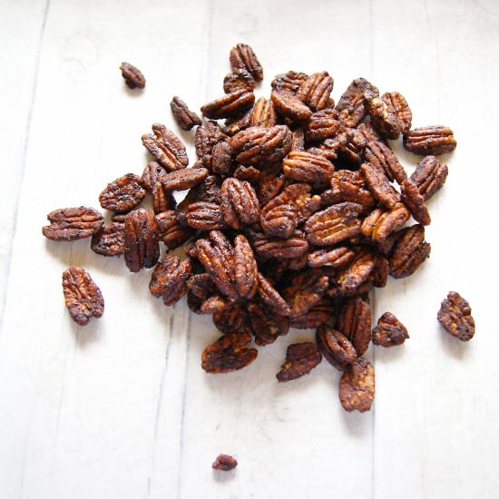 Mexican Hot Chocolate Spiced Pecans