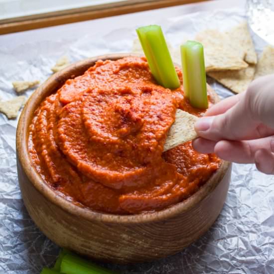 Red Pepper Harissa Hummus