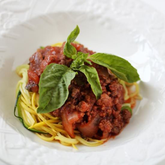 Spaghetti with Red Wine Sauce