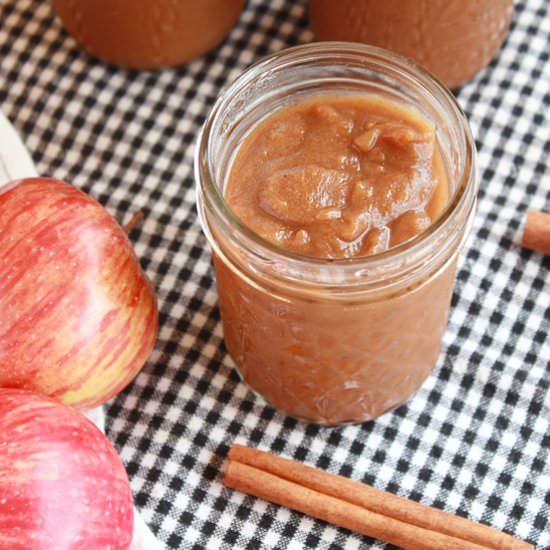 No Sugar Slow Cooker Apple Butter