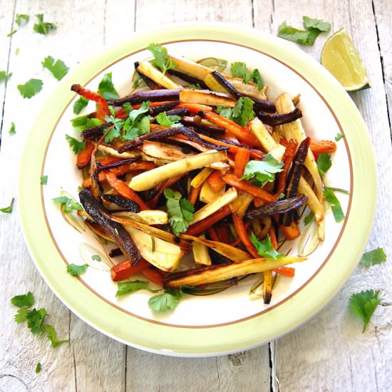 Duck Fat Carrot and Parsnip Fries