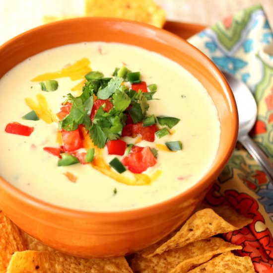 Jalapeno-Cilantro-Cheddar Soup