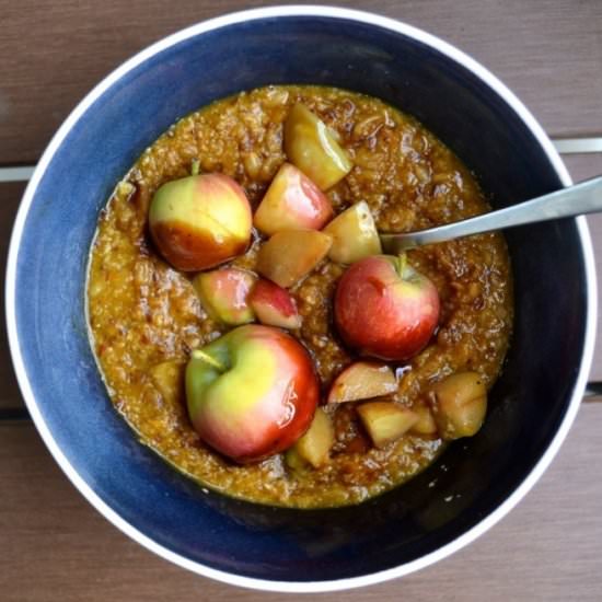 Caramel Apple Pumpkin Oatmeal