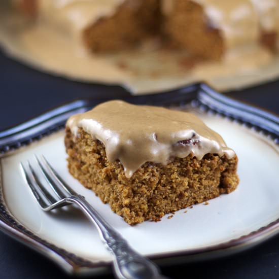 Glazed Pumpkin Muffin Cake {GF, V}