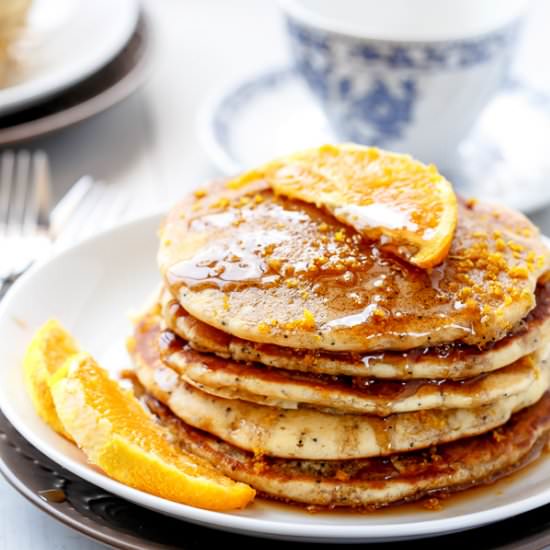 Orange Poppy Seed Pancakes