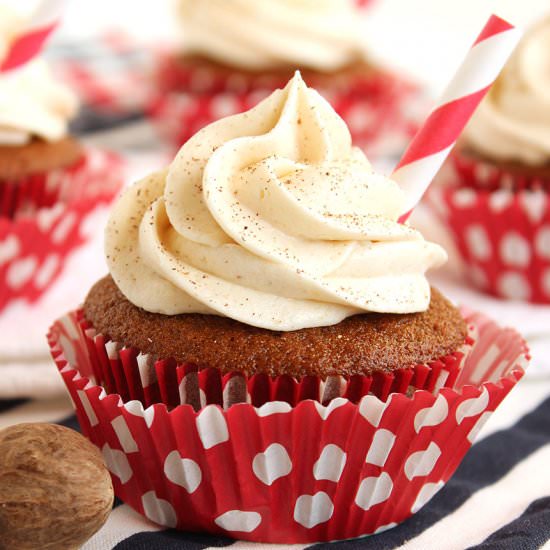 Gingerbread Latte Cupcakes