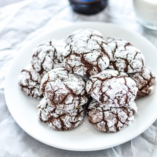 Orange and Almond Crinkle Cookies