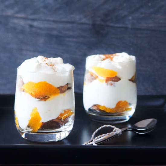 Gingerbread tangerine tiramisu