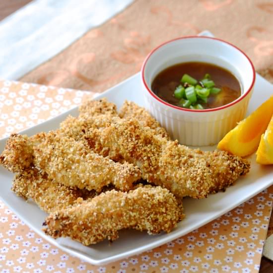 Sesame Orange Chicken Fingers