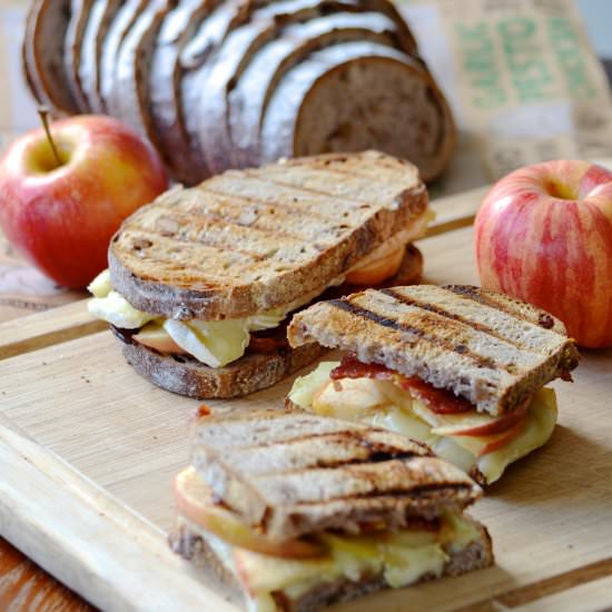 Apple, Bacon, and Brie Panini