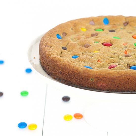 M&M Candy Cookie Pie